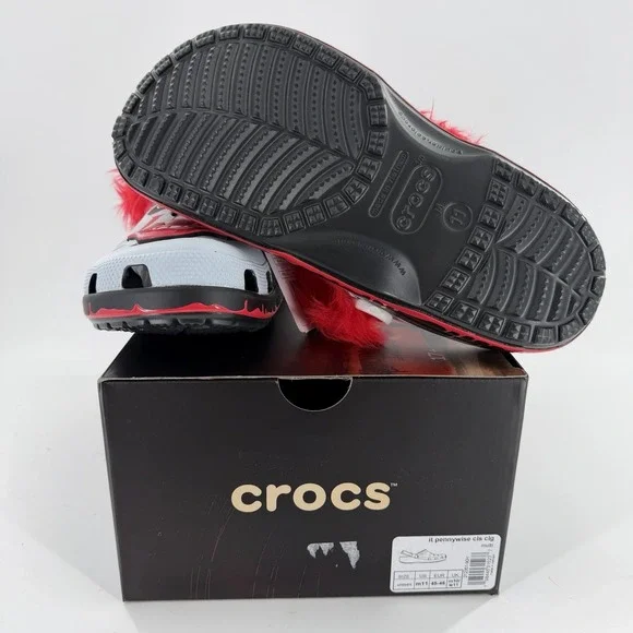 Crocs IT Chapter 2 Pennywise Face Classic Clogs Adult Men's Size 11 New With Box